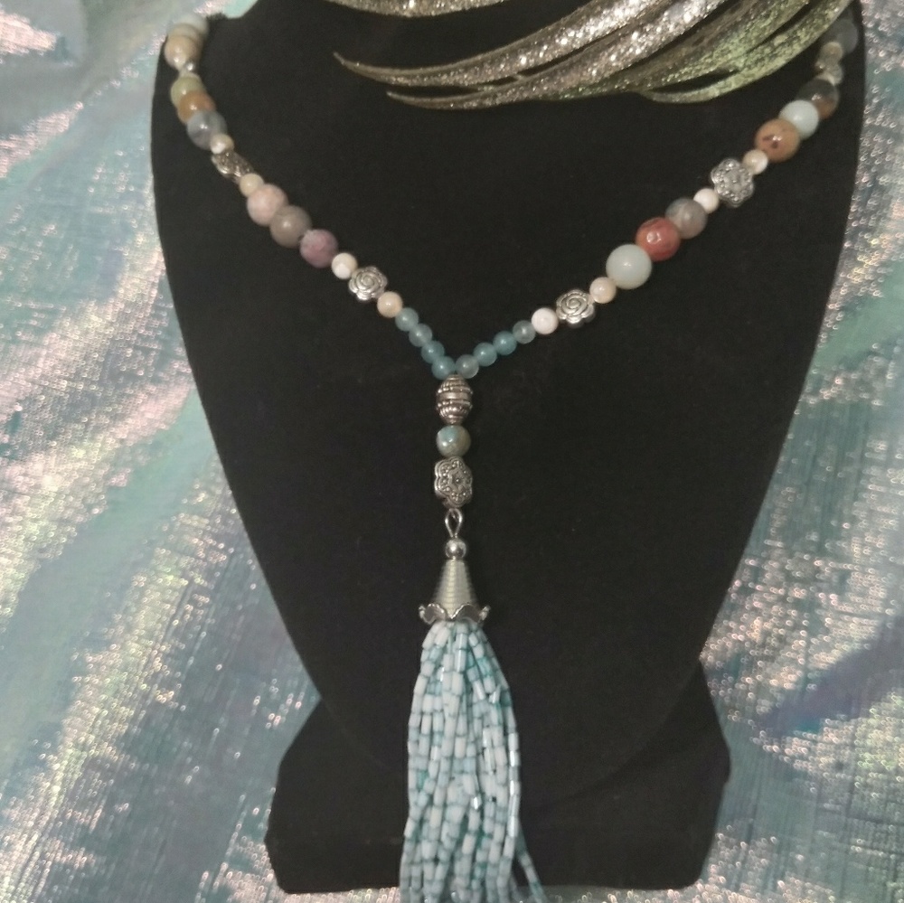 Multi Colored Bead Necklace